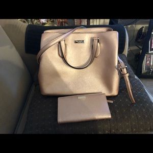 Kate spade purse with matching wallet Set